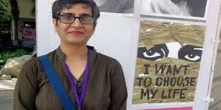 Sabeen with poster